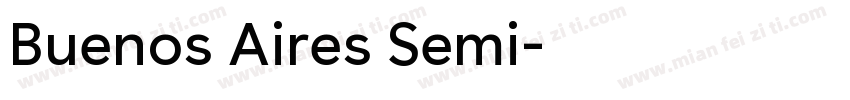 Buenos Aires Semi字体转换